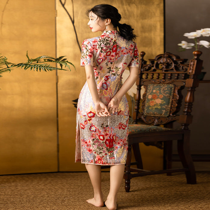 Dear Peony Huayan 2025 New Qipao Wedding High End Temperament Toast Dress Bridal Dress image 4