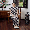 Plaid short sleeved shirt / S