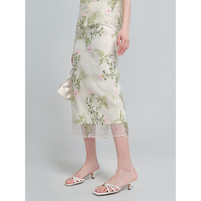 Yuman flower half skirt in stock / M
