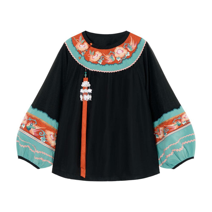 ASAYA4762 – Ethnic Bloom Embroidered Blouse 🌸✨