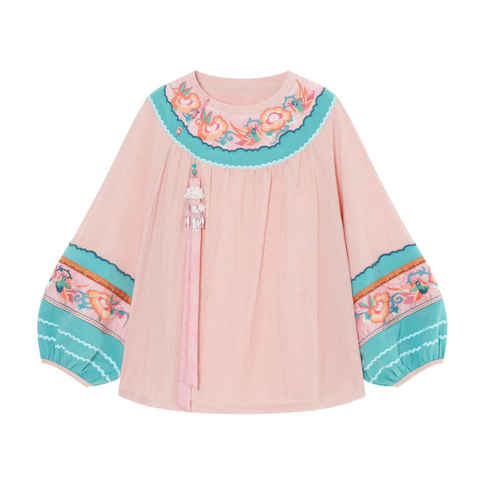 ASAYA4762 – Ethnic Bloom Embroidered Blouse 🌸✨