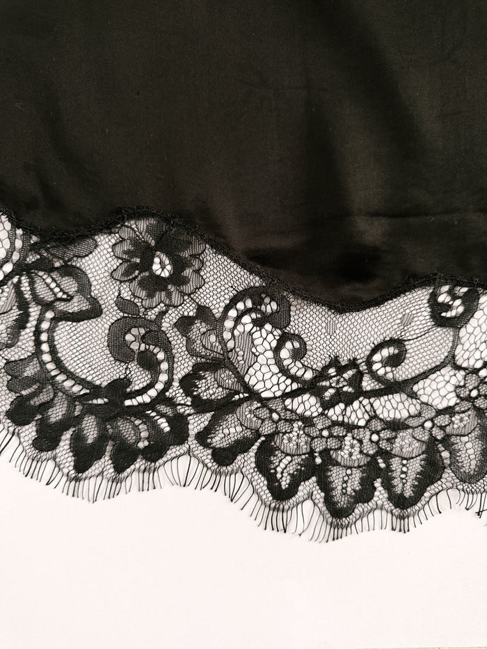 Asti Eco Silk Lace Shorts Black