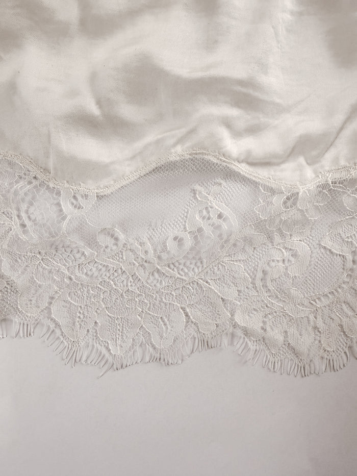 Asti Eco Silk Lace Shorts Oyster