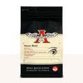 Atomic Blend coffee bag with cream label, large red A logo, and Milwaukee small batch branding