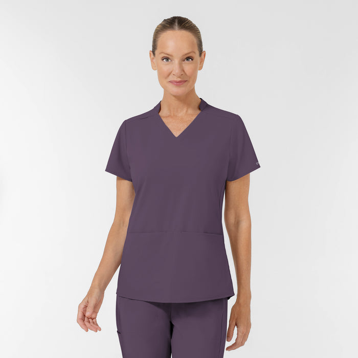 AURA Women's Allure V-Neck 2 Pocket Scrub Top - Dusk