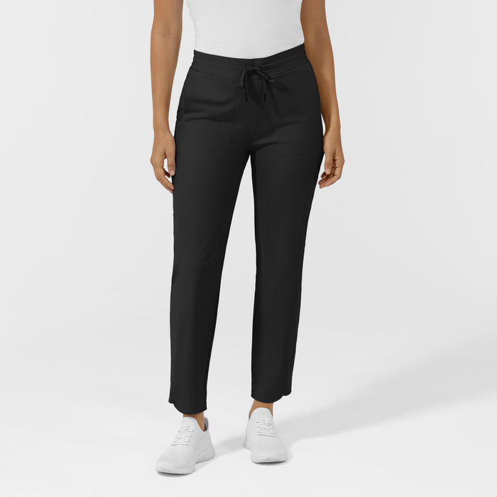 AURA Women's Glide Tapered Scrub Pant - Black