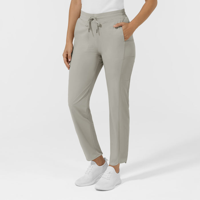 AURA Women's Glide Tapered Scrub Pant - Cool Gray side
