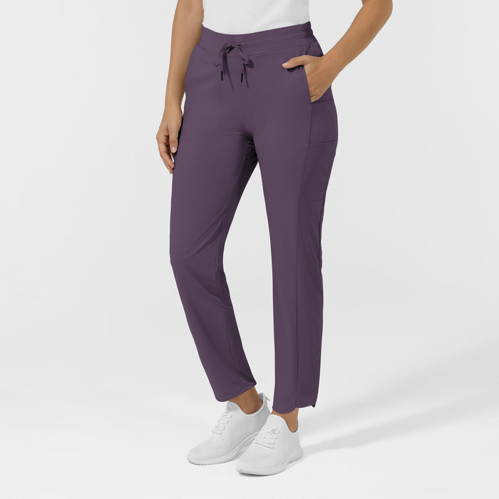 AURA Women's Glide Tapered Scrub Pant - Dusk side