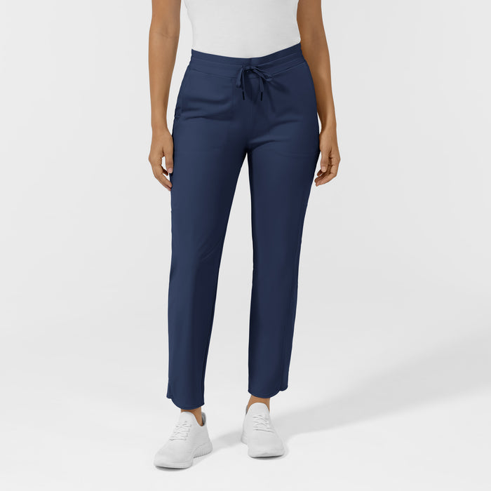 AURA Women's Glide Tapered Scrub Pant - Navy