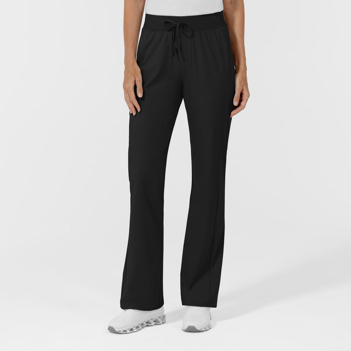 AURA Women's Grace Bootcut Scrub Pant - Black