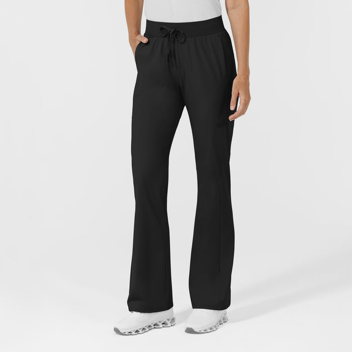 AURA Women's Grace Bootcut Scrub Pant - Black