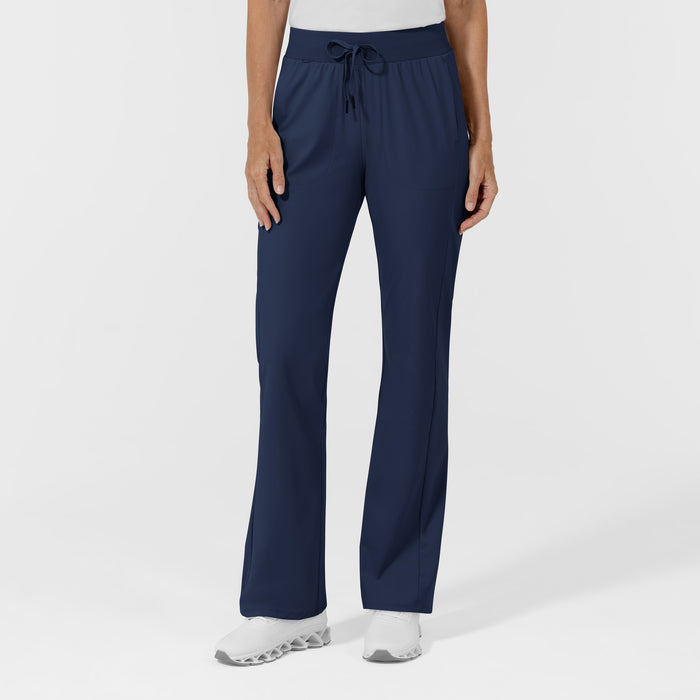 AURA Women's Grace Bootcut Scrub Pant - Navy