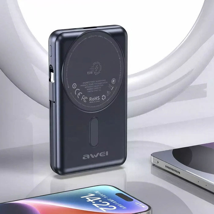 Awei Pa-25 10,000Mah Magnetic Wireless Power Bank (JY16)