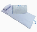 Baby Blue Gingham Nap Mat Roll