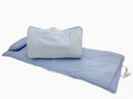 Baby Blue Seersucker Nap Mat Roll