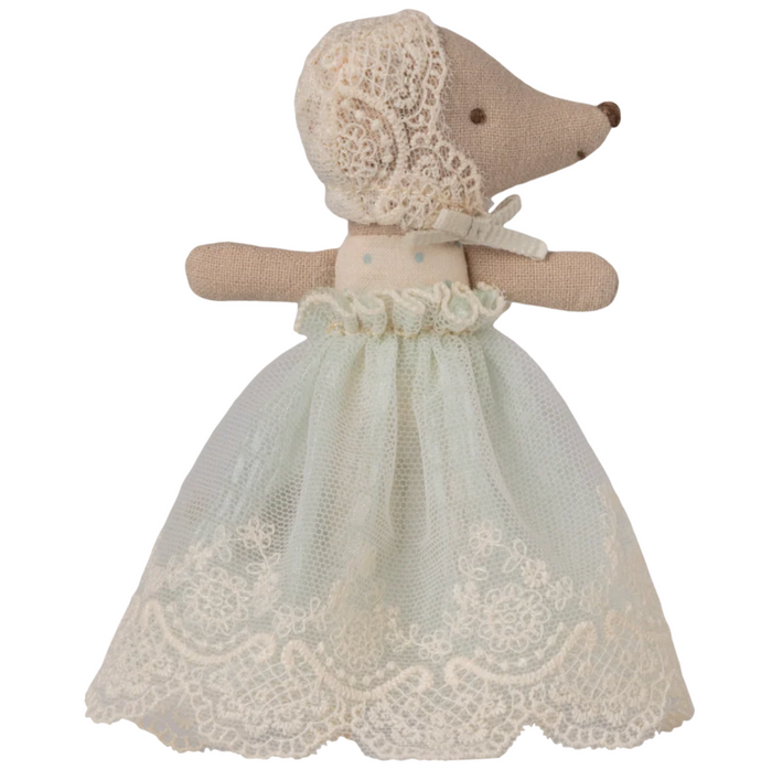 Baby Mouse in Gown - Mint