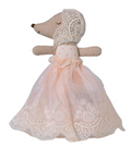 Baby Mouse in Gown - powder