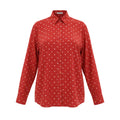 BALENCIAGA OVERSIZED RED HEART BLOUSE - SIZE 32