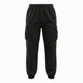BALENCIAGA UNISEX BLACK CARGO PANTS WITH RED STRIPE - SIZE 48