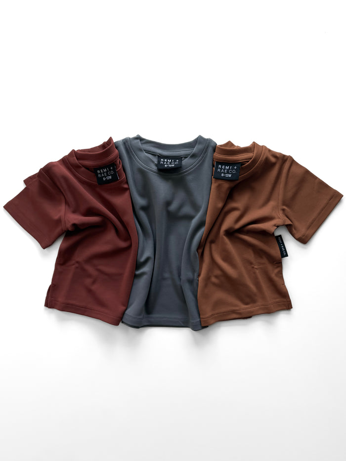 BAMBOO LUXE TEE - BRICK