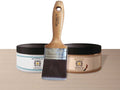 Retique It Bare Wood Kit with interior satin top coat, showing unfinished wood surfaces ready for staining and finishing.