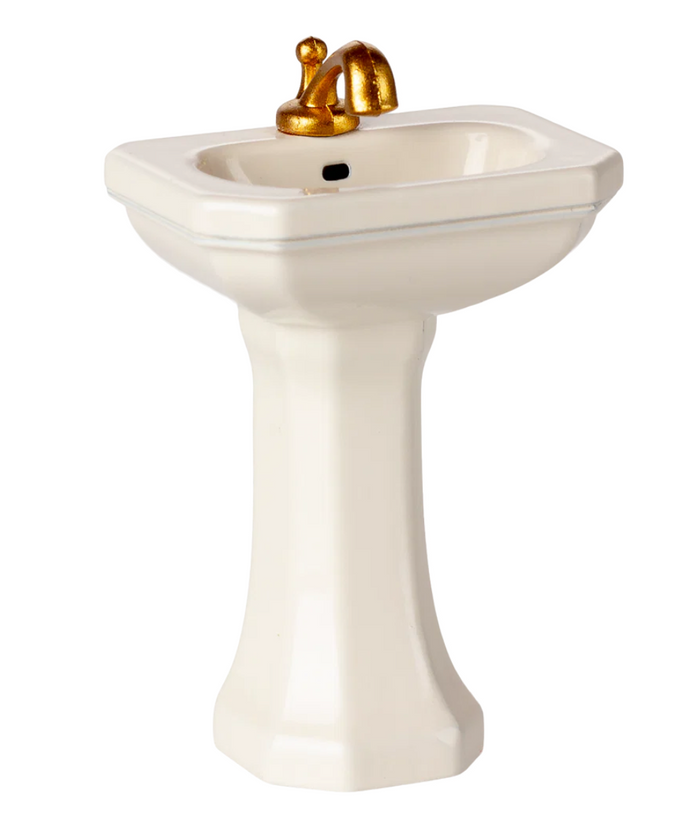 bathroom sink, mouse - off white