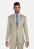 Beige Sandstone Italian Wool Suit - SARTORO