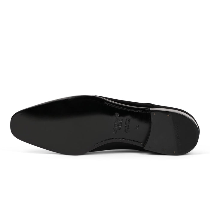 Belmont Penny Loafer // Velvet Noir Black Suede - SARTORO