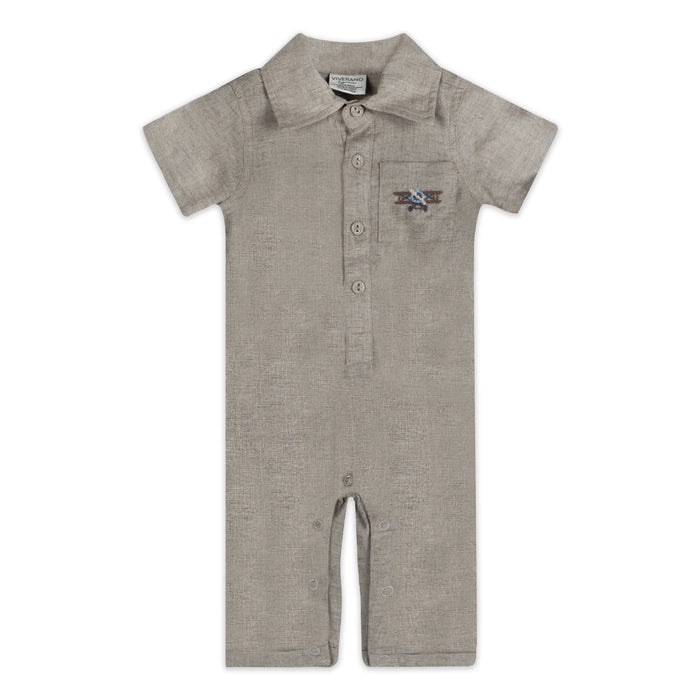 Bennett Linen Baby Jumpsuit (Linen Blend)