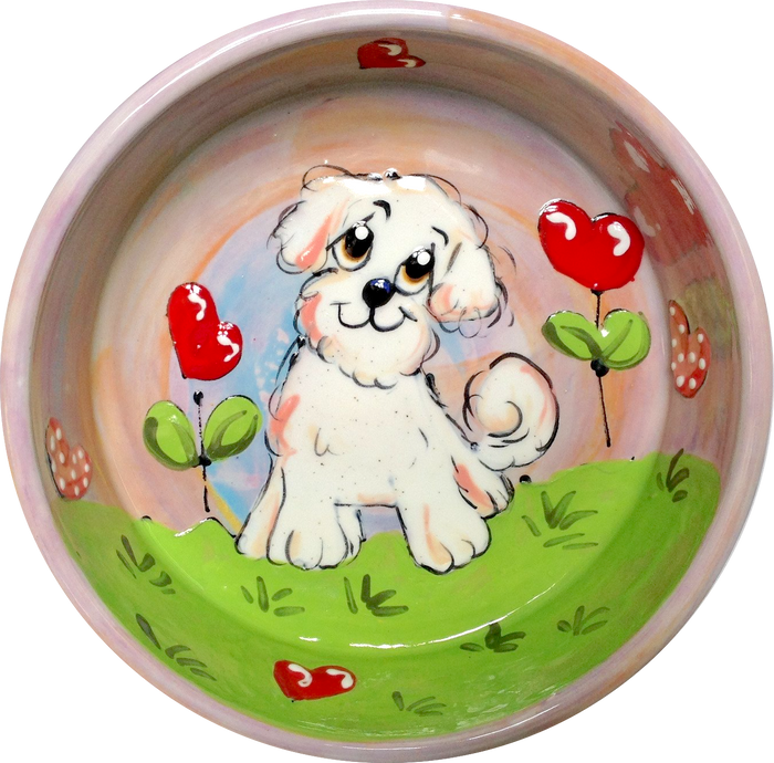 Bichon Dog Bowl