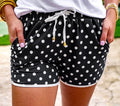 Black Polka Dot Everyday Shorts