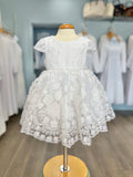 Short lace baby dress.
