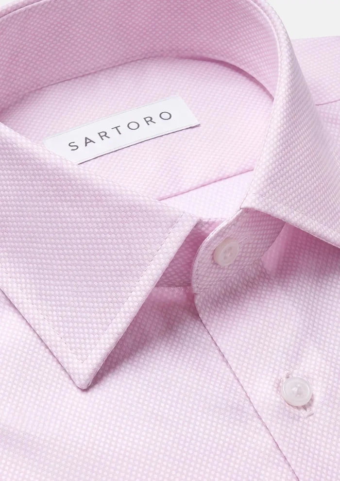 Blush Rose Micro Dot Shirt - SARTORO