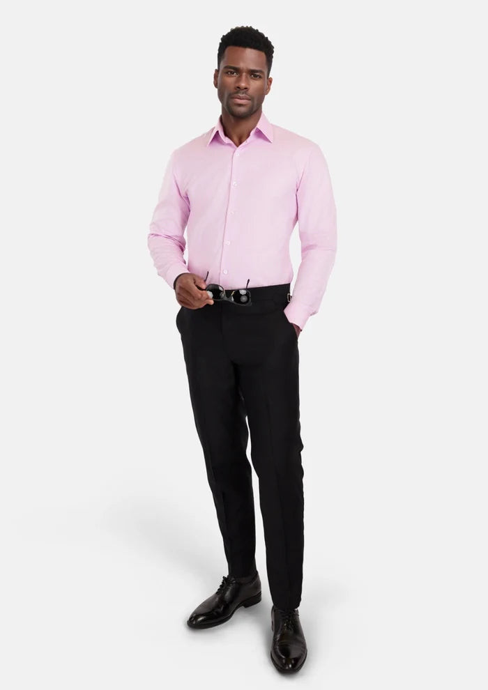 Lilac Dobby Weave Shirt - SARTORO