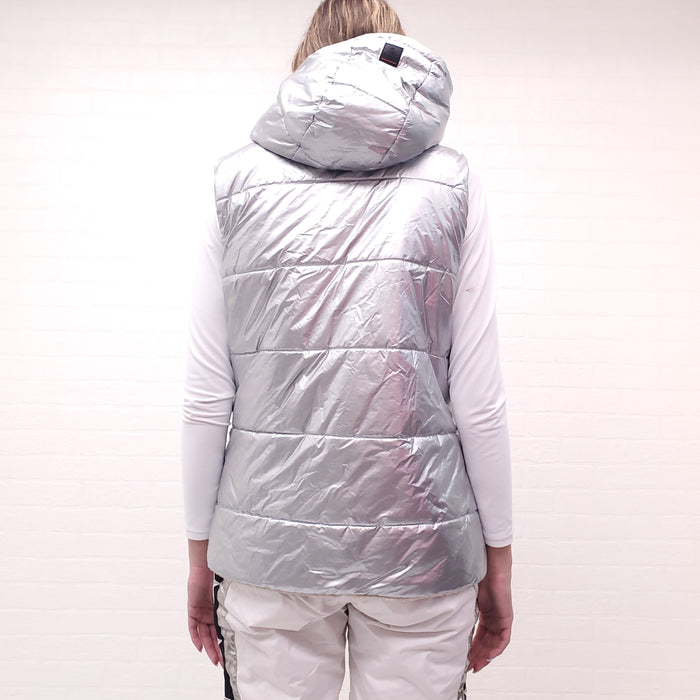 BOGNER FIRE + ICE SILVER WINTER REVERSIBLE VEST - SIZE S