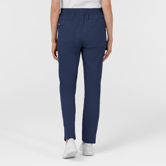 Boundless Women’s High Rise Tapered Scrub Pant Navy back view