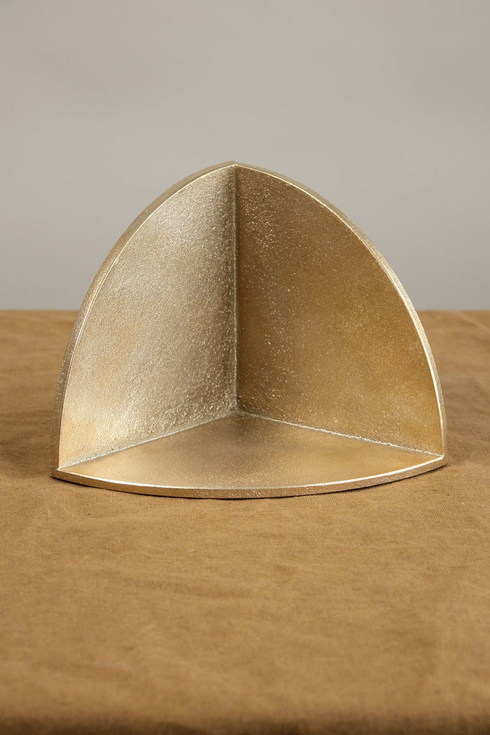 S/N Home Objects Brass Bookend Brass / 4.75" W X 4.75" D X 4.75" H
