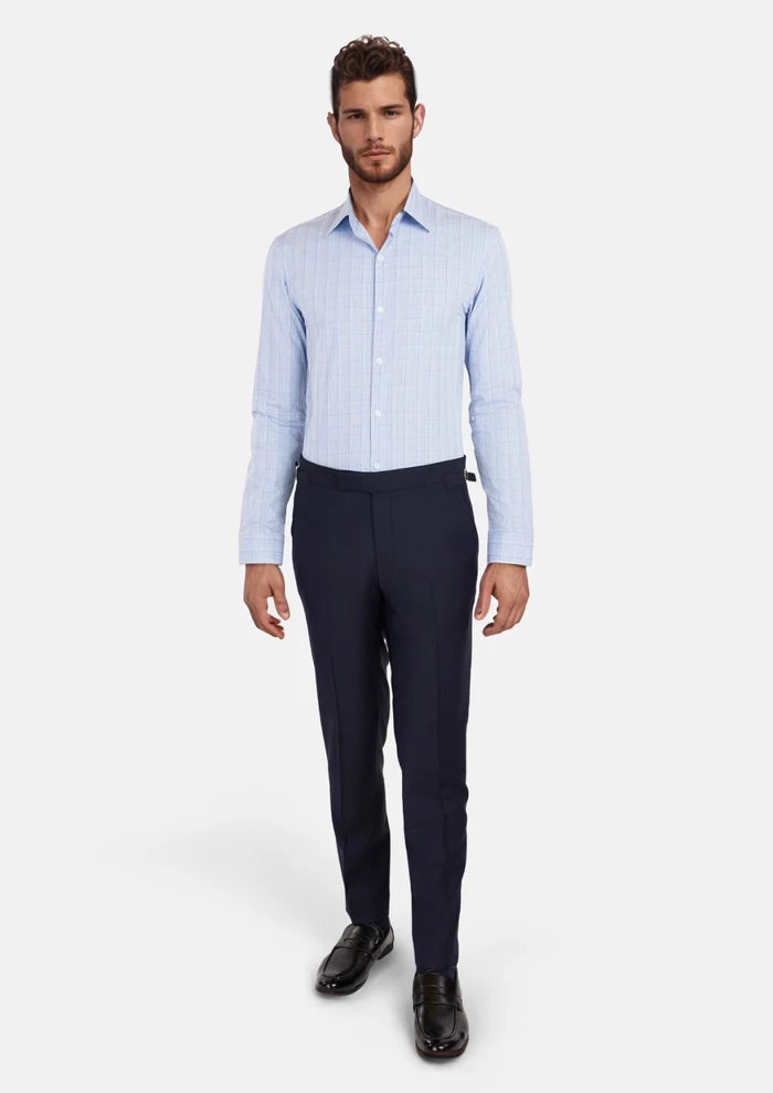 Blue Glen Plaid Shirt - SARTORO