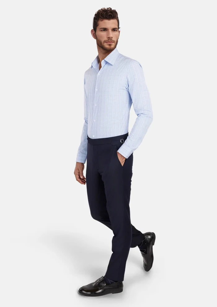 Blue Glen Plaid Shirt - SARTORO
