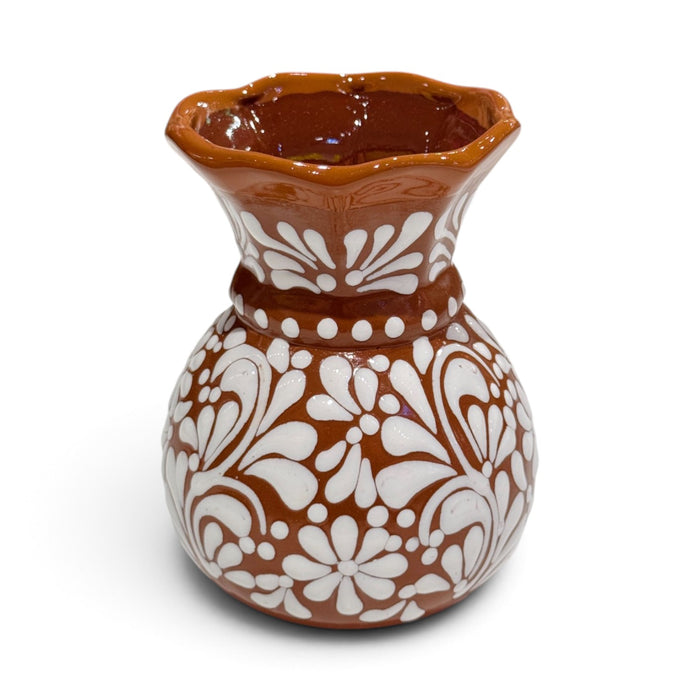 Brown & White Vase