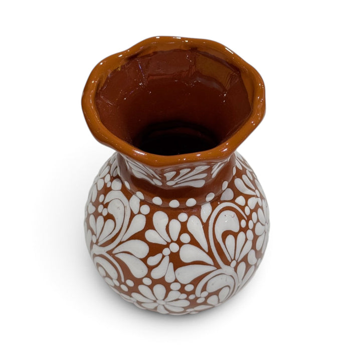 Brown & White Vase