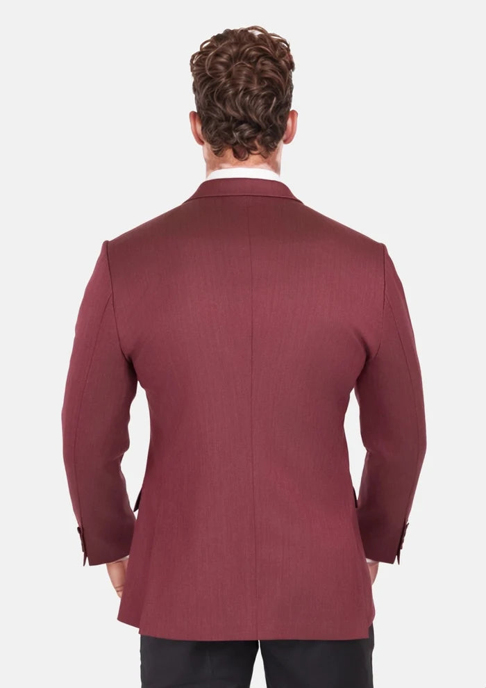 Burgundy Herringbone Ellis Jacket - SARTORO