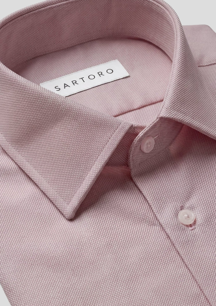 Burgundy Oxford Weave Shirt - SARTORO