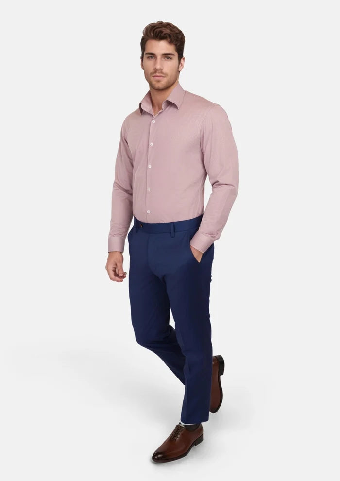 Textured Burgundy Shirt - SARTORO