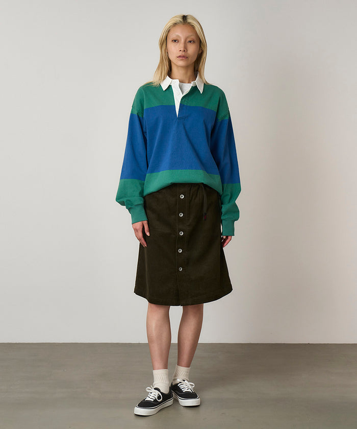 Buttoned Down Midi Skirt