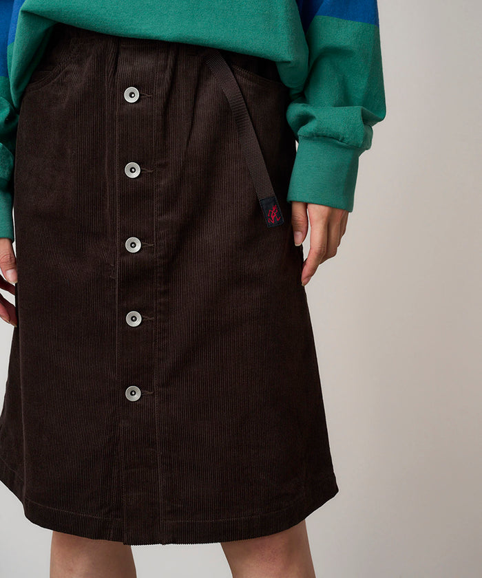 Buttoned Down Midi Skirt