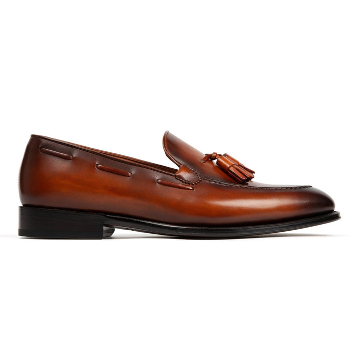 Camden Tassel Loafer // Amber Cognac Tan - SARTORO