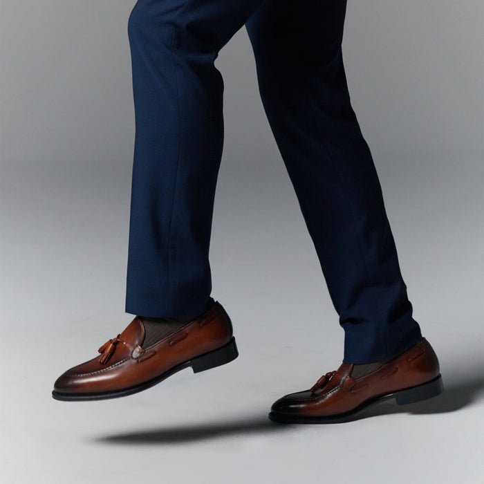 Camden Tassel Loafer // Amber Cognac Tan - SARTORO