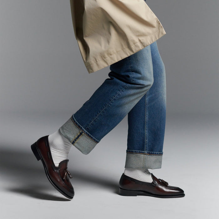 Camden Tassel Loafer // Café Noir Brown - SARTORO