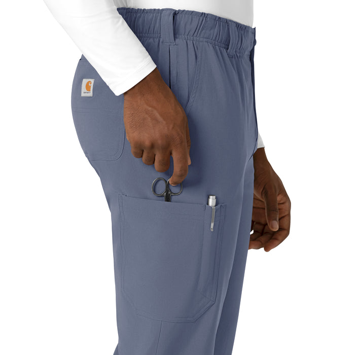 Carhartt Cross-Flex Men's Straight Leg Scrub Pant - Approaching Storm